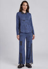 My Soul Print Detail Shirt, Blue