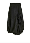 My Soul Crincle Midi Bubble Hem Skirt, Black