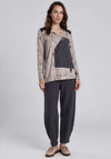 My Soul Pantone Pocket Detail V Neck Top, Beige