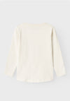 Name It Mini Girl Vix Long Sleeve Top, Jet Stream