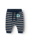Name It Baby Boy Vroels Stripe Pant, Dark Sapphire