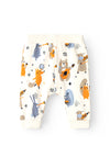 Name It Baby Boy Vroels Animal Print Pant, Jet Stream