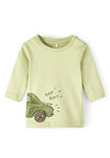 Name It Baby Boy Kacon Long Sleeve Beep Beep Top, Lint