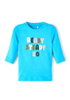 Name It Baby Boy Kumon Long Sleeve Top, Blue Atoll