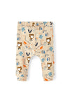 Name It Baby Boy Laffi Print Pant, Humus