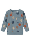 Name It Baby Boy Norim Long Sleeve Sweater, Citadel