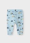 Name It Baby Boy Bassen Print Trouser, Cerulean
