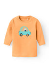 Name It Baby Boy Vacion Long Sleeve Top, Orange