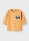 Name It Baby Boy Bimon Long Sleeve Top, Gold Earth