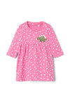 Name It Baby Girl Ninno Long Sleeve Dress, Pink Cosmos