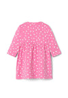 Name It Baby Girl Ninno Long Sleeve Dress, Pink Cosmos