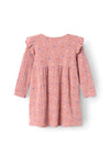 Name It Baby Girl Bellas Long Sleeve Print Dress, Ash Rose