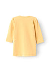 Name It Baby Girl Bloom Long Sleeve Tunic, Rattan