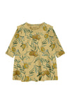 Name It Baby Girl Faline Long Sleeve Dress, Pineapple Slice
