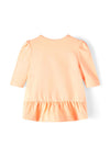 Name It Baby Girl Fonia Long Sleeve Tunic, Peach Nectar