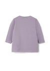 Name It Baby Girl Kamina Long Sleeve Top, Lavender Gray
