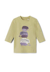Name It Baby Girl Kamina Long Sleeve Top, Lint