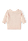 Name It Baby Girl Nesille Long Sleeve Knit Cardigan, Rose Smoke