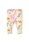 Name It Baby Girl Ninno Print Legging, Oxford Tan