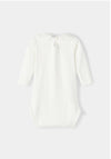 Name It Baby Girl Tylla Long Sleeve Bodysuit, White Alyssum