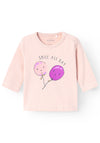 Name It Baby Girl Vubie Long Sleeve Top, Sepia Rose