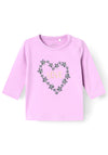 Name It Baby Girl Vubie Long Sleeve Top, Violet Tulle