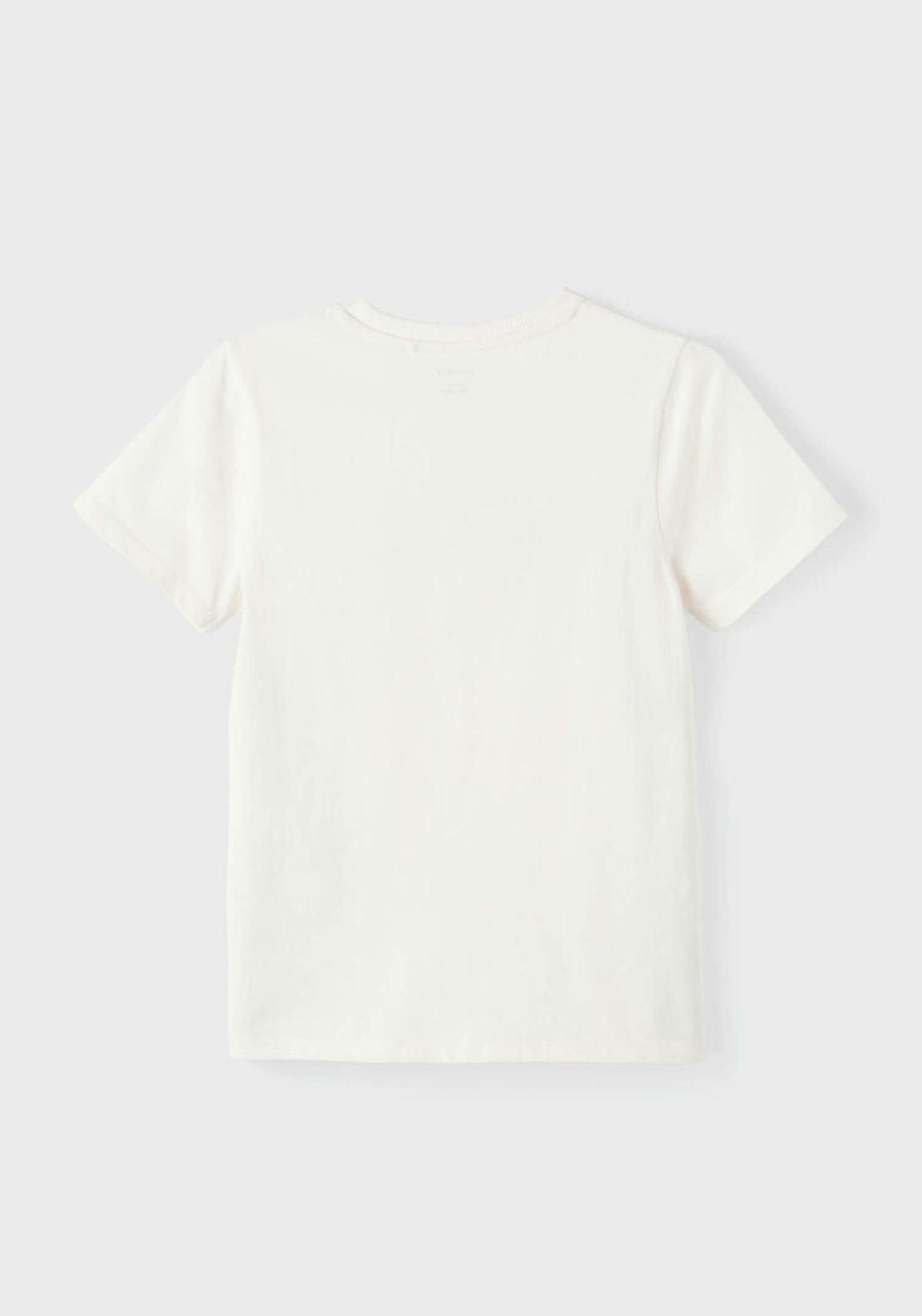 Name It Kid Girl Jasmine California Print Short Sleeve Tee, Jet Stream