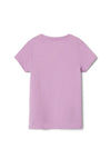 Name It Kid Girl Jasmine Orange Print Short Sleeve Tee, Smoky Grape