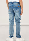 Name It Kid Boy Ryan Jogger Jeans, Light Blue Denim