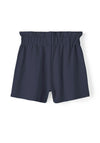 Name It Kid Girl Frilina Paperbag Shorts, Dark Sapphire