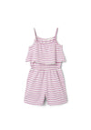 Name It Kid Girl Jia Sleeveless Stripe Jumpsuit, Smoky Grape