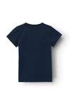Name It Kid Girl Kimba Short Sleeve Tee, Dark Sapphire