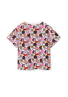 Name It Kid Girl Kimma Short Sleeve Tee, Pink Flambe
