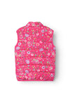 Name It Kid Girl Fun Flowers My Lane Vest, Fandango Pink