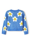 Name It Kid Girl Nunka Long Sleeve Knit Cardigan, Dazzling Blue