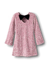 Name It Kid Girl Rusitta Sequins Long Sleeve Dress, Pink