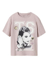 Name It Kid Dusan Taylor Swift Short Sleeve Tee, Burnished Lilac