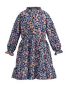 Name It Kid Girl Tirulle Long Sleeve Floral Dress, Easter Egg