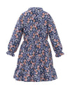 Name It Kid Girl Tirulle Long Sleeve Floral Dress, Easter Egg
