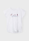 Name It Kid Girl Vigea Capsl Short Sleeve Tee, Bright White