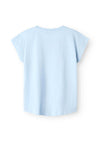 Name It Kid Girl Vigea Capsl Short Sleeve Tee, Chambray Blue