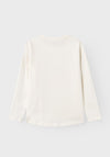 Name It Kid Girl Violet Long Sleeve Loose Top, Jet Stream