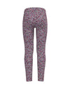 Name It Kid Girl Vivian Print Legging, Pink Flambe