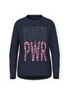 Name It Kid Girl Vix Long Sleeve Top, Dark Sapphire