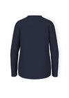 Name It Kid Girl Vix Long Sleeve Top, Dark Sapphire