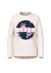 Name It Kid Girl Vix Long Sleeve Top, Jet Stream