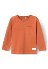 Name It Mini Boy Baldurm Long Sleeve Top, Baked Clay