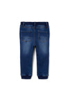 Name It Mini Boy Ben Baggy Fleece Jeans, Medium Blue Denim