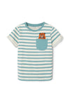 Name It Mini boy Mdow Short Sleeve Tee, Mineral Blue