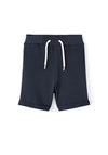 Name It Mini Boy Jenno Long Sweat Shorts, Dark Sapphire